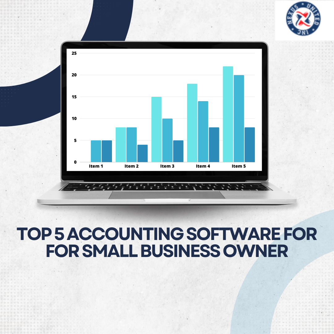 this picture is about top 5 accounting software for small business owner