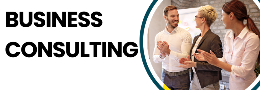 A Three Person discussing business idea. Nexus united Business Consulting services